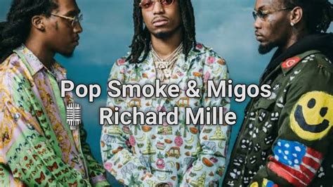 richard mille migos pop smoke|Pop Smoke .